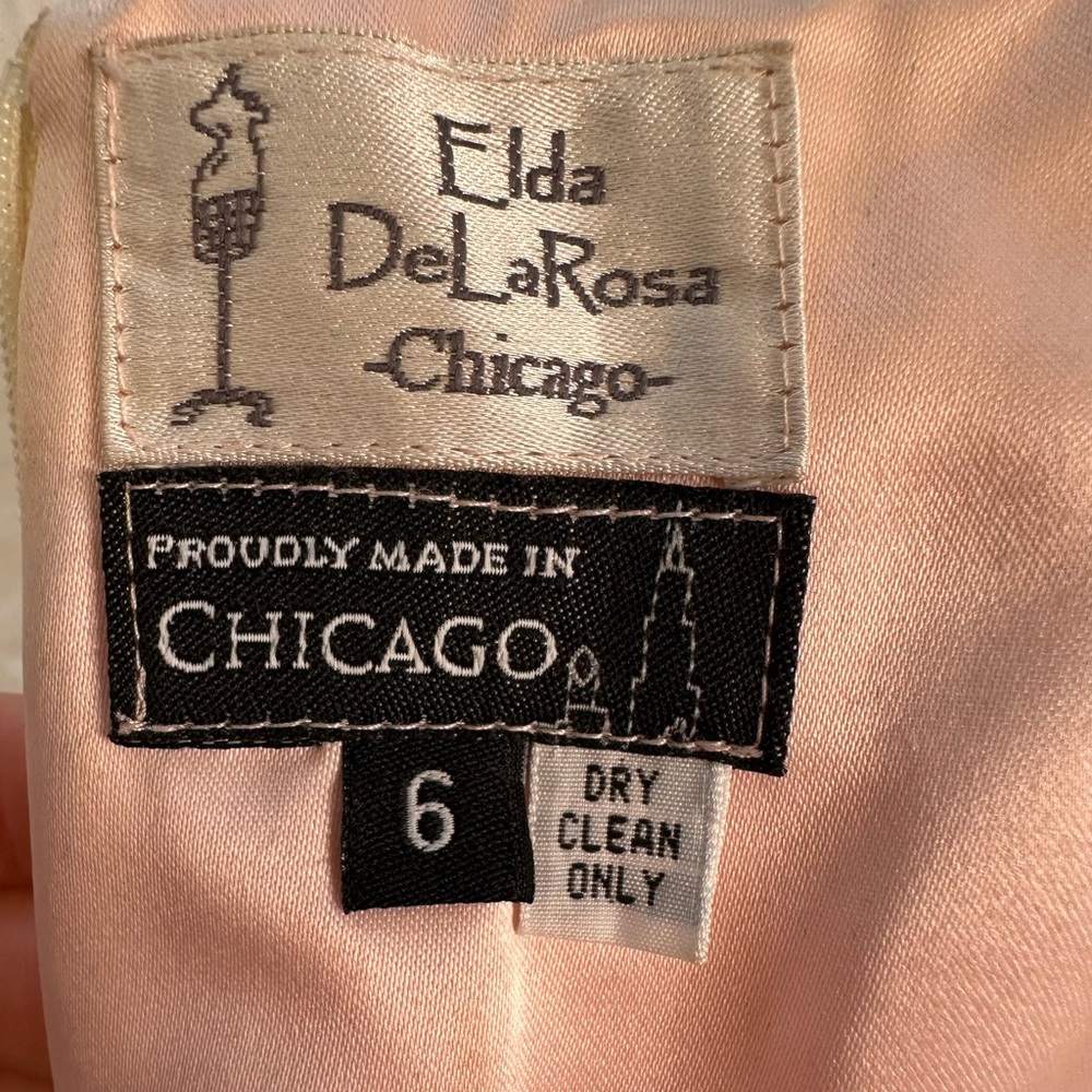 Elda De La Rosa Haute Couture Strapless Silk Blend Floral Dress Kentucky Derby 6 - Picture 7 of 13